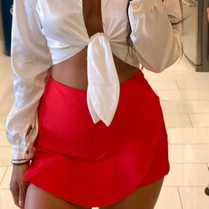 Zara scarlet skort-XS